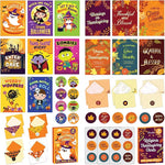 Decorably Halloween Cards and Thanksgiving Cards with Envelopes and Stickers