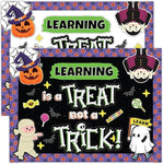 Decorably 70 Pcs Cutouts Halloween Bulletin Board Decorations for School Set with Background Papers & Borders, Halloween Bulletin Board Sets - School, Home Study Room