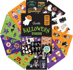 Decorably 1,308 Bulk Halloween Stickers for Kids - 120 Sheets of Spooky Kids Halloween Stickers with 109 Designs for Trick-or-Treat Bags, Party Favors, Crafts, Scrapbooking and Classroom Activities