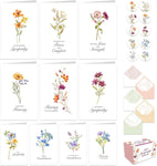 50 Pack 4x6in Bulk Sympathy Cards with Envelopes and Stickers