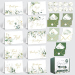 100 Pack 6x4in Sage Green Thank You Cards with Envelopes