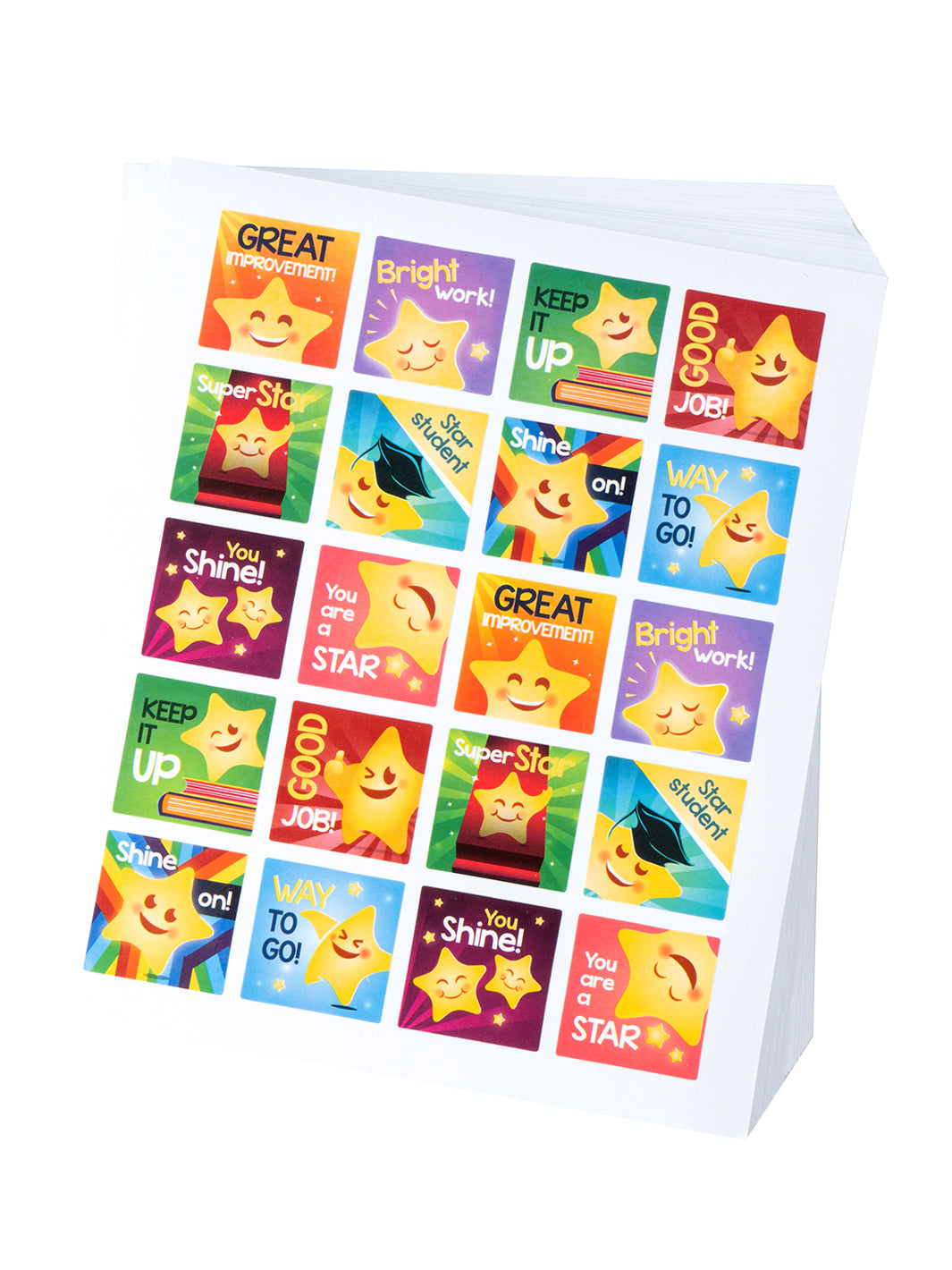 6492 Tiny Stickers for Kids Classroom - 60 Sheets of Reward Stickers for Kids, Small Stickers for Kids Reward Chart, Little Stickers for Teachers